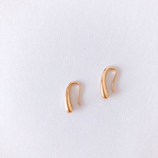 〈f45〉925 ティアドロップ ピアス ローズゴールド rosegold 韓国(ピアス)