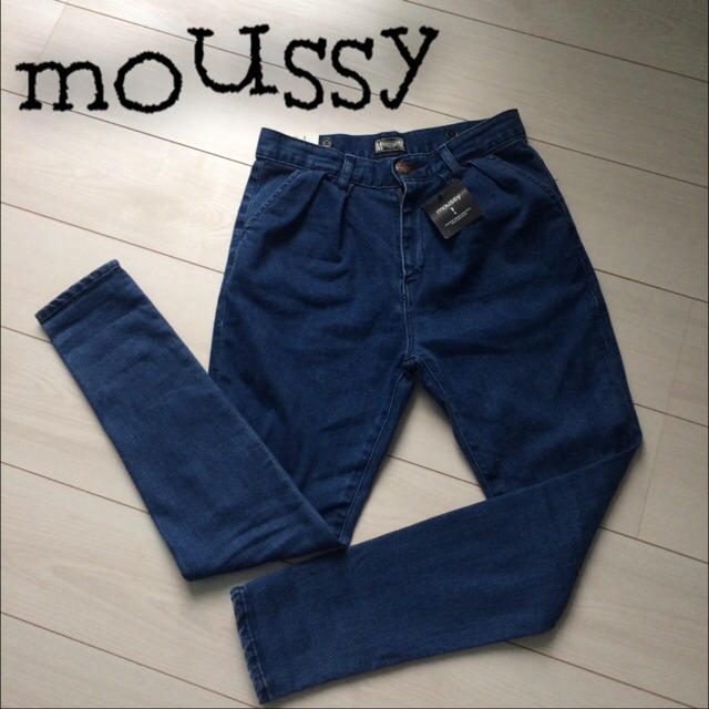 moussy(マウジー)のHIwaist suspender PT レディースのパンツ(デニム/ジーンズ)の商品写真