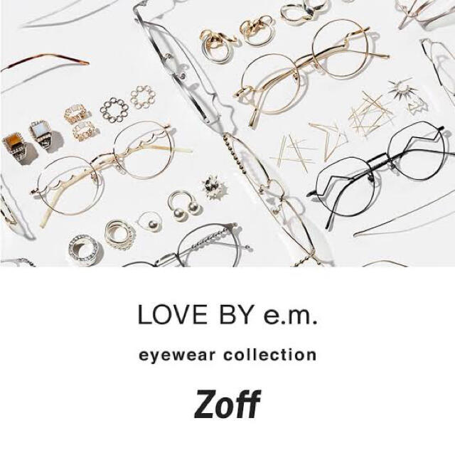 Zoff(ゾフ)のzoff♡e.mコラボグラス レディースのファッション小物(サングラス/メガネ)の商品写真