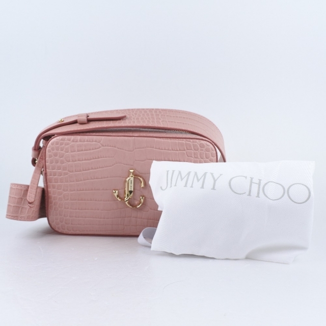 JIMMY CHOO(ジミーチュウ)の【JIMMY CHOO】ジミーチュウ カメラバック レザー ピンク レディース ハンドバッグ レディースのバッグ(ハンドバッグ)の商品写真