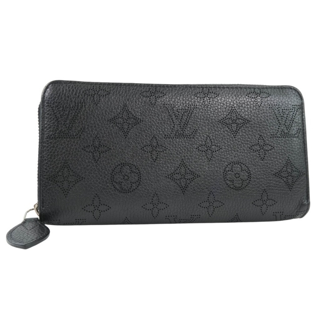 【LOUIS VUITTON】ルイ・ヴィトン ジッピーウォレット ラウンドファスナー M61867 モノグラムマヒナ ノワール 黒 TN3166 ユニセックス 長財布