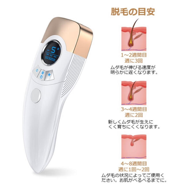 【新品未使用】FASIZ 冷感脱毛器 IPLレーザー脱毛器 VIO 家庭用