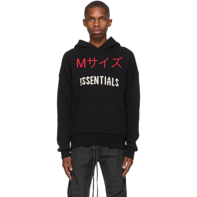 メンズFear Of God Essentials Knit Logo Hoodie