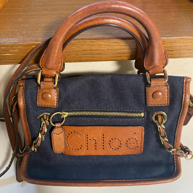 Chloe(クロエ)の値下げ⭐️クロエ⭐️Chloe⭐️ハンドバッグショルダーバッグ⭐️デニム生地 レディースのバッグ(ショルダーバッグ)の商品写真