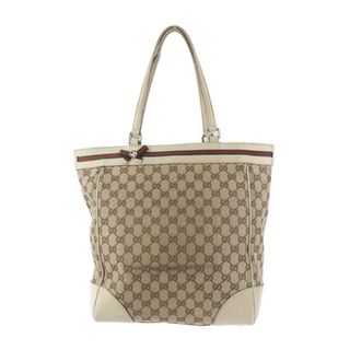 グッチ(Gucci)のGUCCI グッチ シェリーライン  トートバッグ 257062 GGキャンバス   ベージュ系   ハンドバッグ  【本物保証】(トートバッグ)