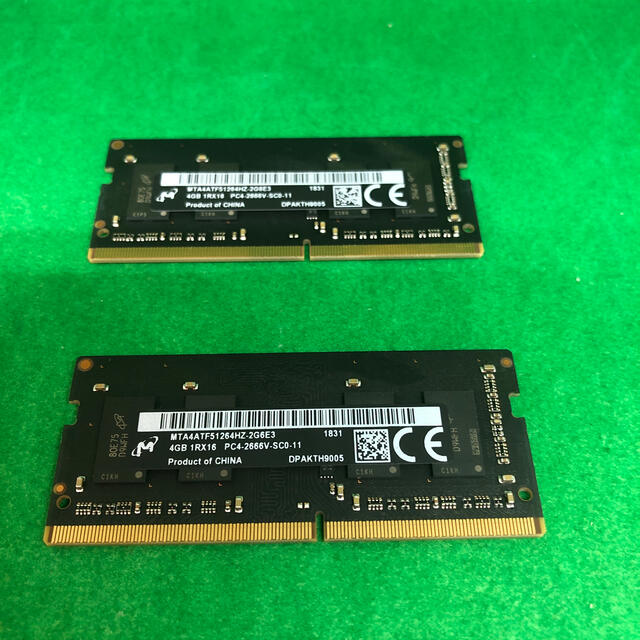 Apple純正品 DDR4 PC4-2666V 4GB×2枚 計8GB