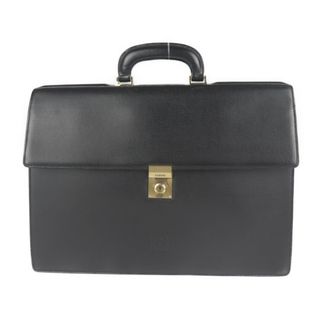 ロエベ(LOEWE)のLOEWE ロエベ  ブリーフケース ビジネスバッグ 13-50.70.002-1579 レザー   ブラック ゴールド金具  書類鞄 【本物保証】(ビジネスバッグ)