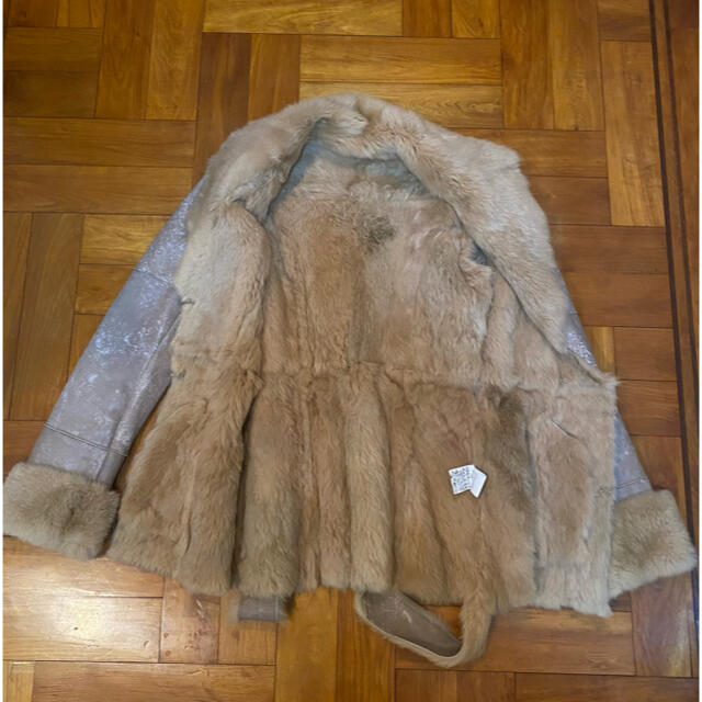 mo•mon ラビット ファーコート レディースのジャケット/アウター(毛皮/ファーコート)の商品写真