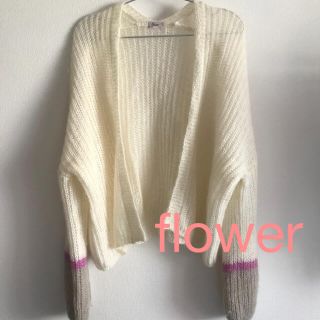 フラワー(flower)のUSED ★ flower フラワー KNITカーディガン(カーディガン)