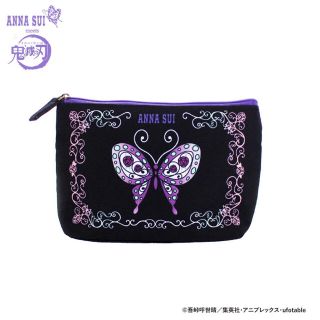 アナスイ(ANNA SUI)の【新品未開封】鬼滅の刃×ANNA SUI アナスイポーチ ブラック 胡蝶しのぶ(ポーチ)