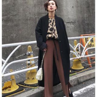 アメリヴィンテージ(Ameri VINTAGE)の★Ameri VINTAGE★ SIMPLE NO COLLAR COAT 黒(ロングコート)