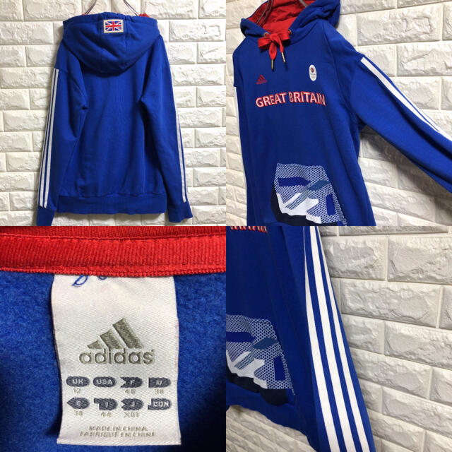 adidas(アディダス)のアディダス　プルオーバーパーカー　ロンドンオリンピック　キッズ160サイズ相当 キッズ/ベビー/マタニティのキッズ服男の子用(90cm~)(ジャケット/上着)の商品写真