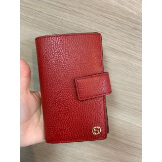 グッチ(Gucci)のGUCCI   セカンド財布　カード入れ　赤　レッド(折り財布)