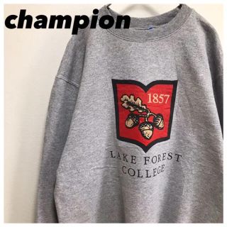 チャンピオン(Champion)のchampionチャンピオン•スウェット•プリント•トレーナー•グレー•S(スウェット)