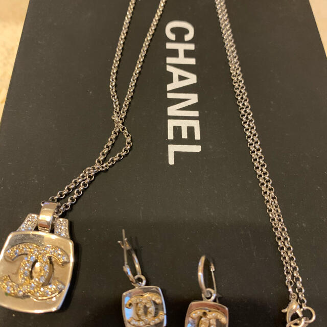 CHANEL - シャネル ネックレス&ピアスセットの通販 by よしみ's shop ...