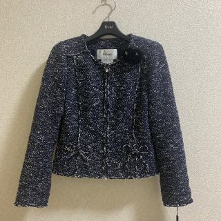 ルネ(René)の【美品】ルネ　ツィードジャケット　Rene(ノーカラージャケット)