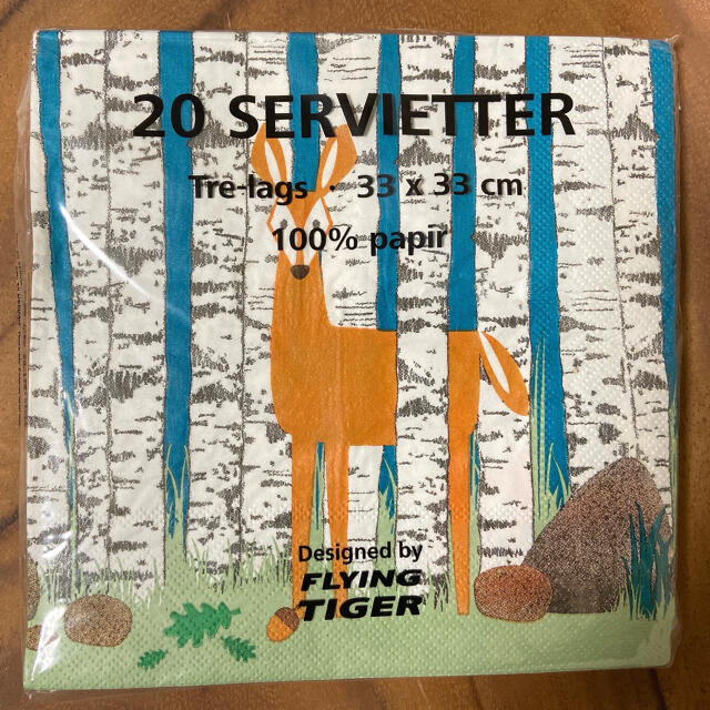 Flying Tiger Copenhagen(フライングタイガーコペンハーゲン)のFlying Tiger 紙ナプキン インテリア/住まい/日用品のキッチン/食器(収納/キッチン雑貨)の商品写真