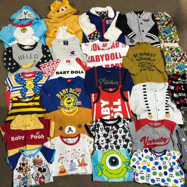 babyGAP(ベビーギャップ)の男の子50着まとめ売り最終値下げ キッズ/ベビー/マタニティのベビー服(~85cm)(Ｔシャツ)の商品写真