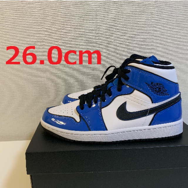 【新品】Air Jordan 1 MID SE signal blue 26cm