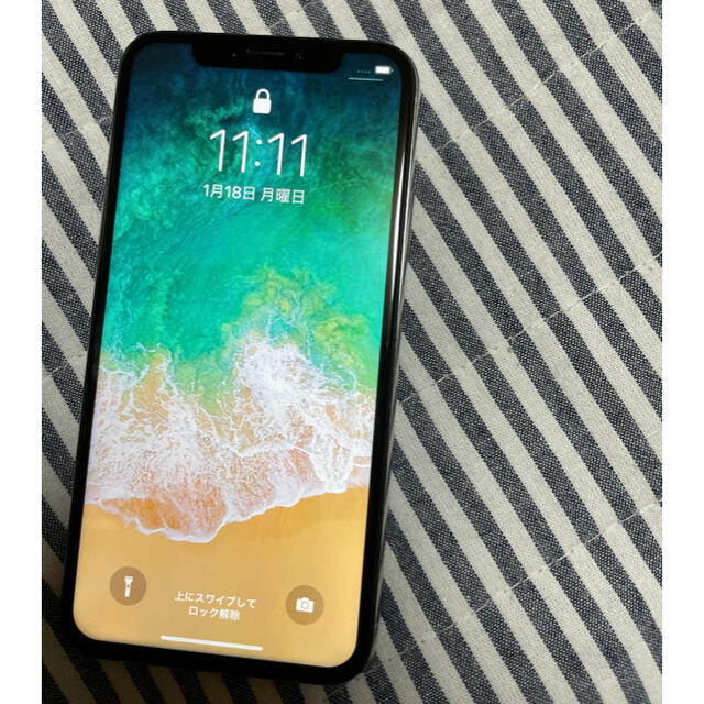 Apple(アップル)のiPhonex 64G ズッキーニさん2/1まで取り置き スマホ/家電/カメラのスマートフォン/携帯電話(スマートフォン本体)の商品写真