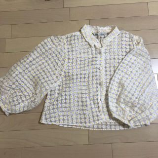 ザラ(ZARA)のシースルー花柄トップス(シャツ/ブラウス(長袖/七分))