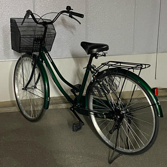 自転車26インチ　ママチャリ　グリーン　美品