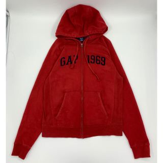 ギャップ(GAP)のGAP ギャップ ジップパーカー レッド S(パーカー)