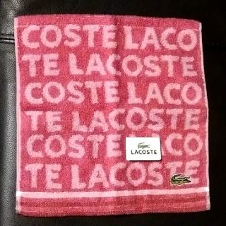 ラコステ(LACOSTE)の【新品・未使用品】ラコステ　ミニ　タオルハンカチ　(ハンカチ)