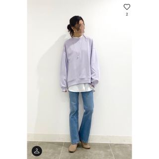 GU スーパーオーバーサイズスウェット LIGHT PURPLE XS【完売品】