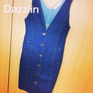 ダズリン(dazzlin)の今季ヴィンテージボタンデニムジャンスカ♡(ひざ丈スカート)