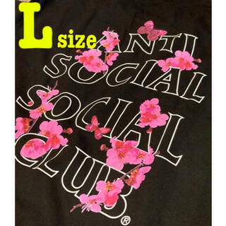 アンチ(ANTI)のanti social social club Tシャツ L 黒色(Tシャツ/カットソー(半袖/袖なし))