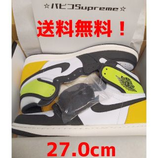 ナイキ(NIKE)のNIKE エアジョーダン1 HIGH OG VOLT GOLD 27.0(スニーカー)