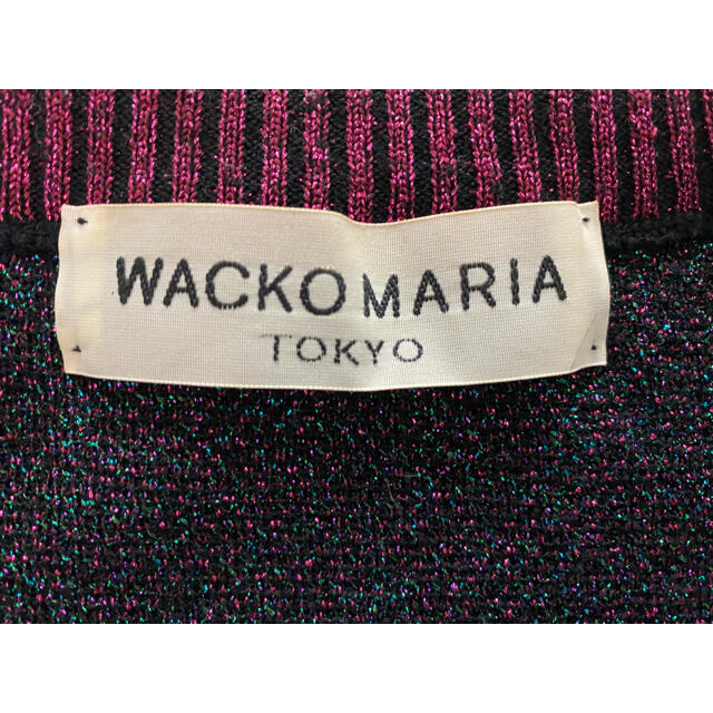 WACKO MARIA LAME DOTS CARDIGAN 1