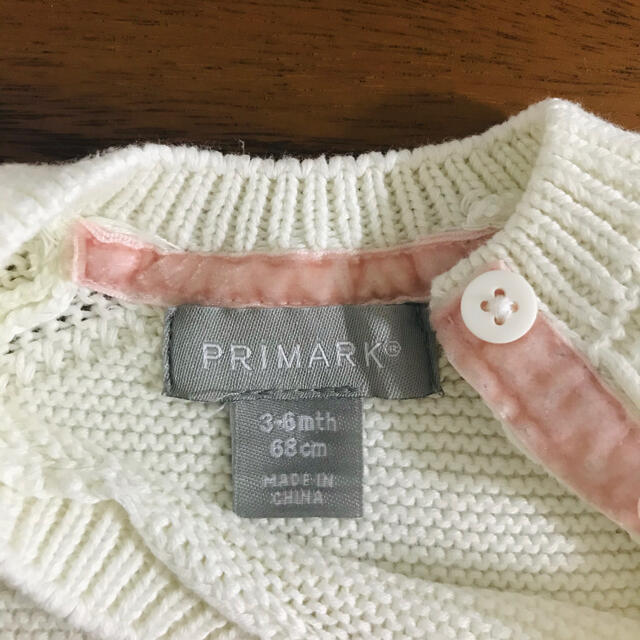 PRIMARK(プライマーク)の☆PRIMARK☆ニット　女の子　68cm キッズ/ベビー/マタニティのベビー服(~85cm)(ニット/セーター)の商品写真