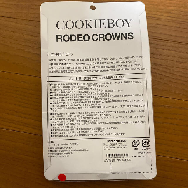 RODEO CROWNS(ロデオクラウンズ)のRODEO CROWNS ロデオクラウンズ　スマホケース スマホ/家電/カメラのスマホアクセサリー(iPhoneケース)の商品写真