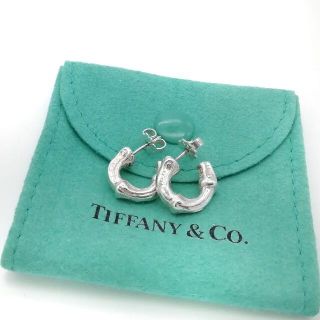 ティファニー(Tiffany & Co.)の希少 美品 ヴィンテージ ティファニー バンブー フープ ピアス QP30(ピアス)