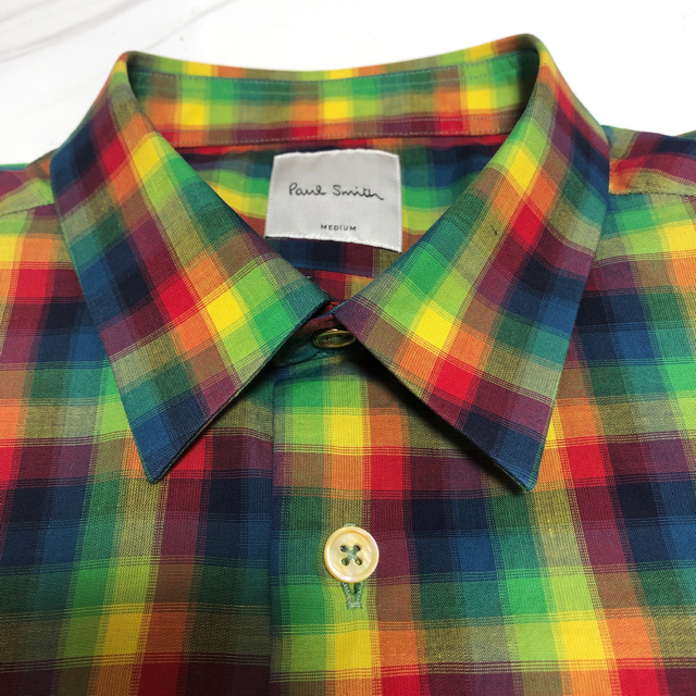 Paul Smith(ポールスミス)の【美品】ポールスミス　SS17  チェックシャツ メンズのトップス(シャツ)の商品写真