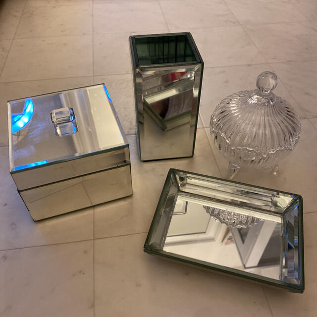 ZARA HOME - ザラホーム ミラージュエリーボックス 4点セットの ZARA HOME - ザラホーム ミラージュエリーボックス 4点セットの
