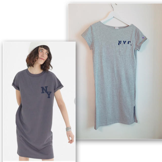 UNITED ARROWS green label relaxing(ユナイテッドアローズグリーンレーベルリラクシング)の未使用！Tシャツワンピース レディースのワンピース(ミニワンピース)の商品写真