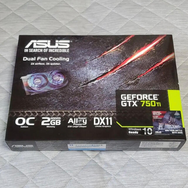 動作確認済み ASUS NVIDIA GeForce GTX750Ti