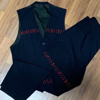 ヨウジヤマモト(Yohji Yamamoto)の名作 y's for men 傷ステッチ セットアップ(セットアップ)