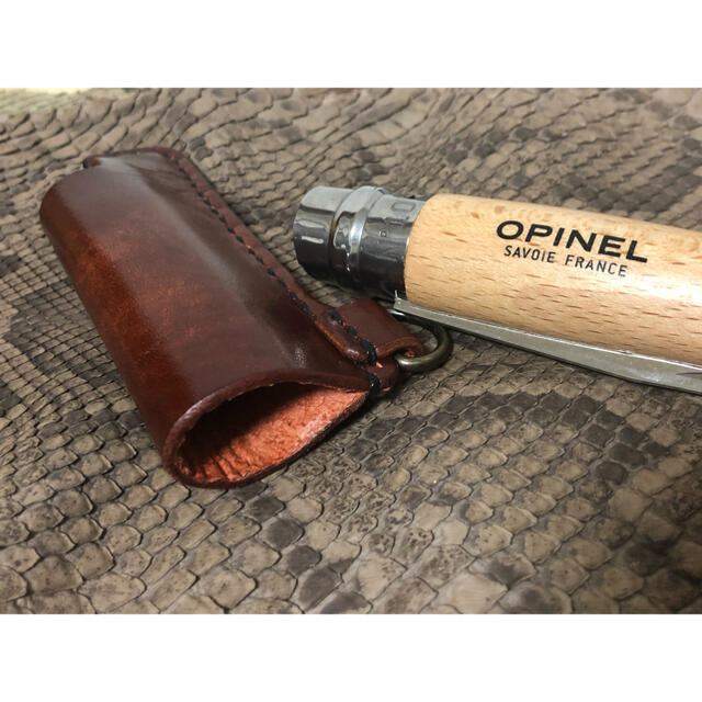 OPINEL(オピネル)のopinel オピネルレザーケース　#10 アンティークブラウン スポーツ/アウトドアのアウトドア(調理器具)の商品写真