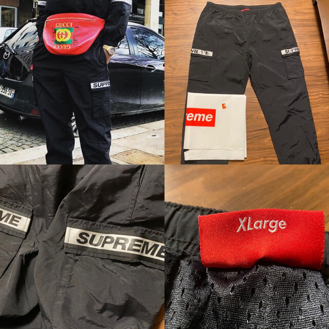 XL reflective taping cargo Pant supreme