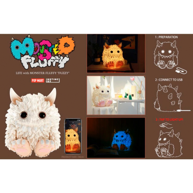 POP MART × INSTINCTOY Monster Fluffy