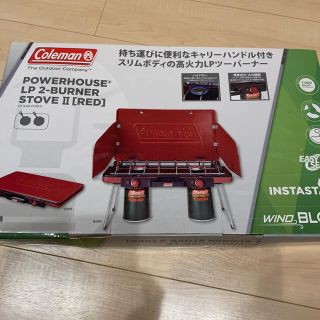 コールマン(Coleman)のコールマン　POWER HOUSE   LP2バーナーストーブ　RED(ストーブ/コンロ)