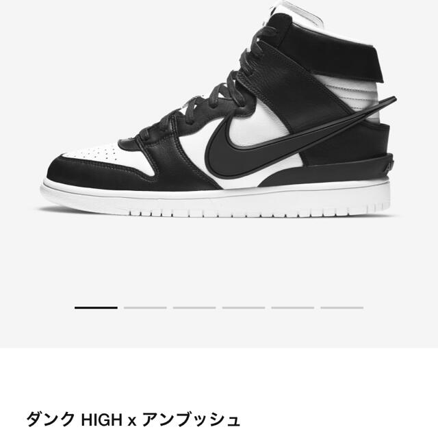 NIKE(ナイキ)のAMBUSH®️× NIKE DUNK HI Black/White  メンズの靴/シューズ(スニーカー)の商品写真