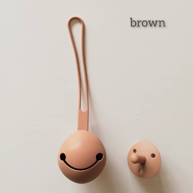 brown】おしゃぶりおしゃぶりケースset おしゃぶりホルダー 出産祝