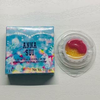 アナスイ(ANNA SUI)のANNA SUI リップ&フェイスカラー W01 限定(リップグロス)