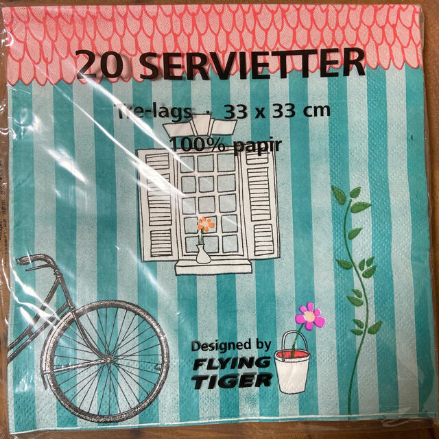 Flying Tiger Copenhagen(フライングタイガーコペンハーゲン)のFlying Tiger 紙ナプキン インテリア/住まい/日用品のキッチン/食器(収納/キッチン雑貨)の商品写真