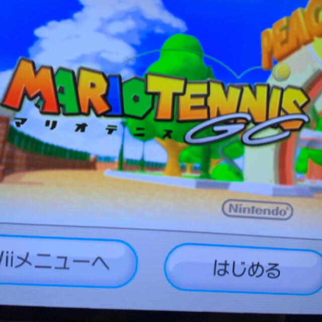 Wii(ウィー)のWiiであそぶ マリオテニスGC Wii エンタメ/ホビーのゲームソフト/ゲーム機本体(家庭用ゲームソフト)の商品写真